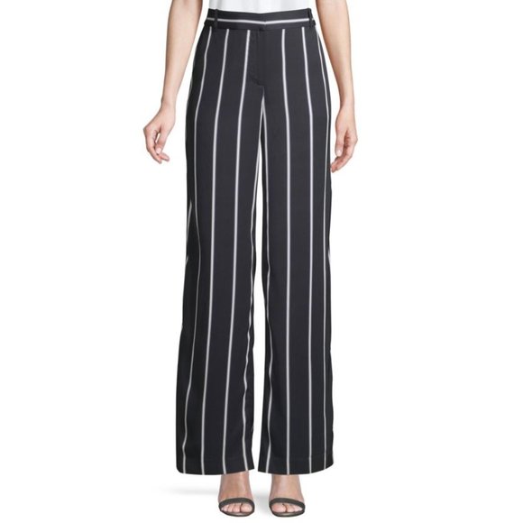 Equipment Arwen Striped Twill Wide-leg Pants - Picture 3 of 10